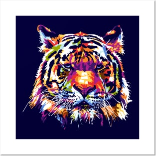 Tiger Head Pop art Posters and Art